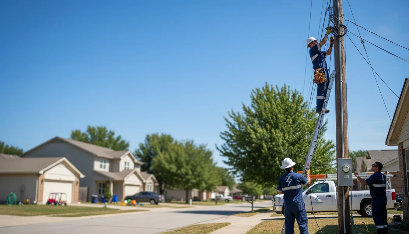 Residential electrician providing installation services in Goodland, MN